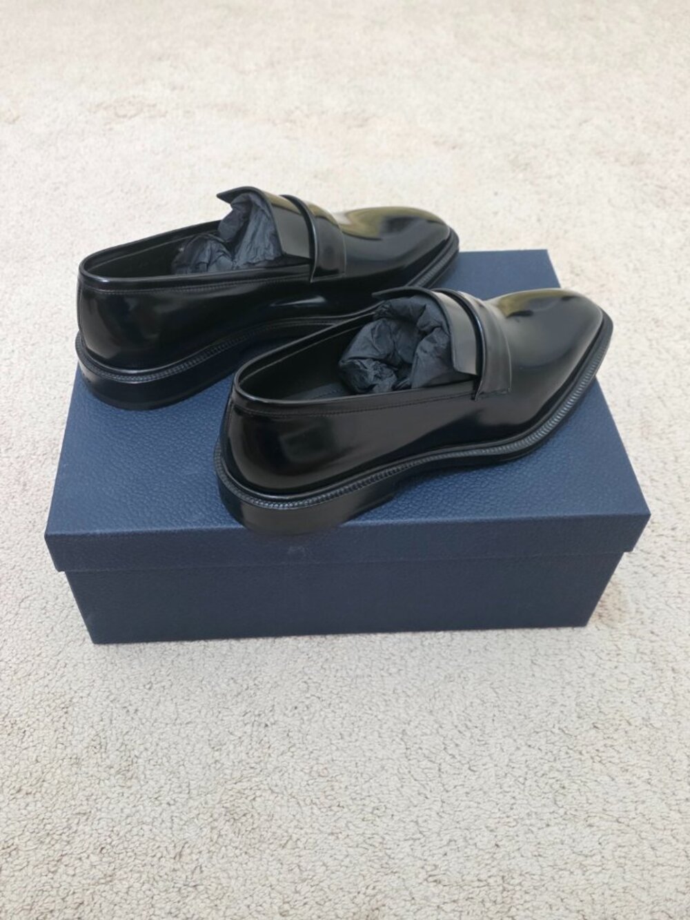 Dior Homme Palmarè Calfskin Leather Loafers - Black (Size 40) - Picture 6 of 11
